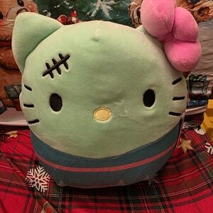 Hello Kitty Mint Green and Pink Stuffed Animal
